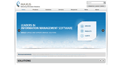 Desktop Screenshot of maxus.net.au