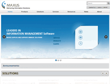 Tablet Screenshot of maxus.net.au